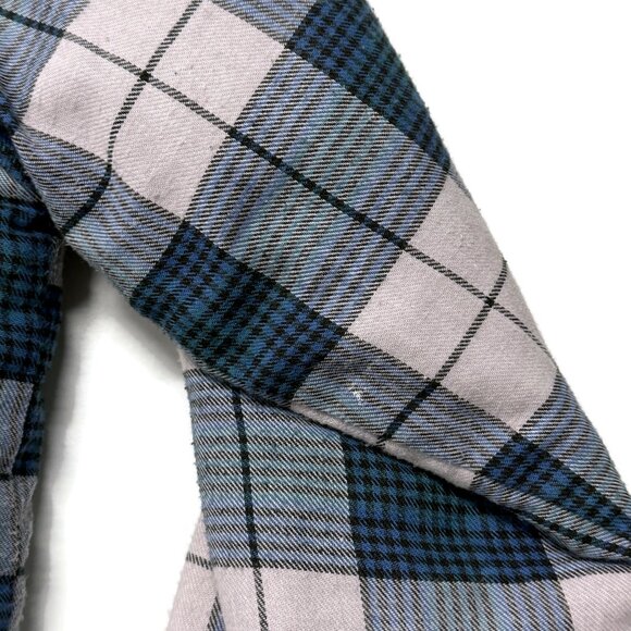 Hugo Valentino Lined Quilted Plaid Flannel Shirt Jacket Mens Small Shacket - Picture 11 of 13